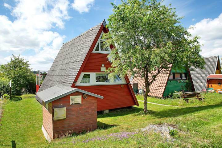 Ferienhaus für 4 Personen, mit Garten und Sauna sowie Seeblick im Bayerischer Wald