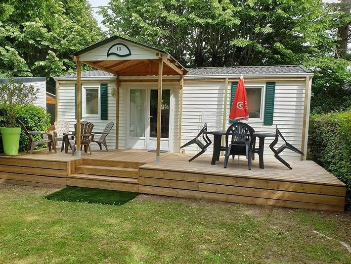 Camping Le Moulin Du Roy - Mobilheim 4 personen - Mobilheim Confort Irm - 2 Schlafzimmer - 25m² in Revel, Lauragais
