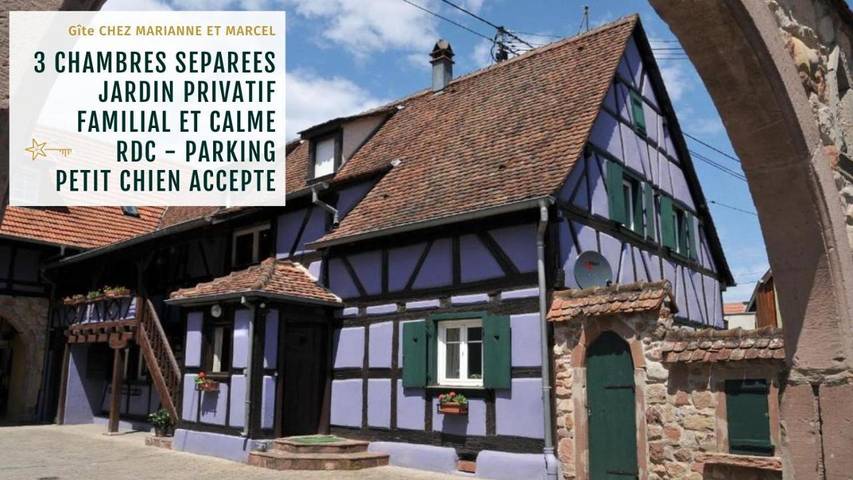 Location de vacances pour 6 personnes, avec Terrasse et Jardin à Ebersheim
