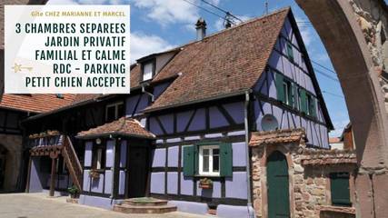 Gîte pour 6 personnes, avec jardin à Ebersheim