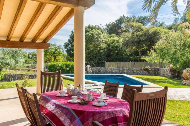 Casa de campo Cadell Petit con vistas a la montaña, piscina y Wi-Fi in Crestatx, Sa Pobla