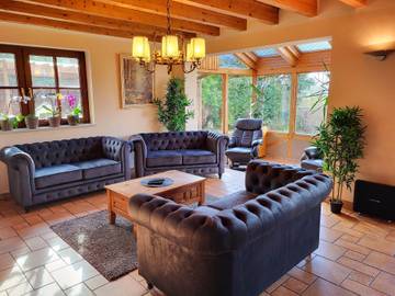 Ferienhaus für 8 Personen, mit Garten und Whirlpool sowie Sauna und Terrasse, mit Haustier in Krakow am See