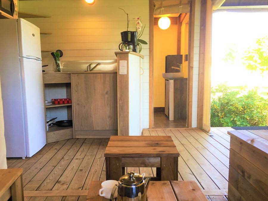 Camping Le Moulin De Bidounet - Zelt 6 personen - Havana Lodge in Moissac, Tarn-et-Garonne