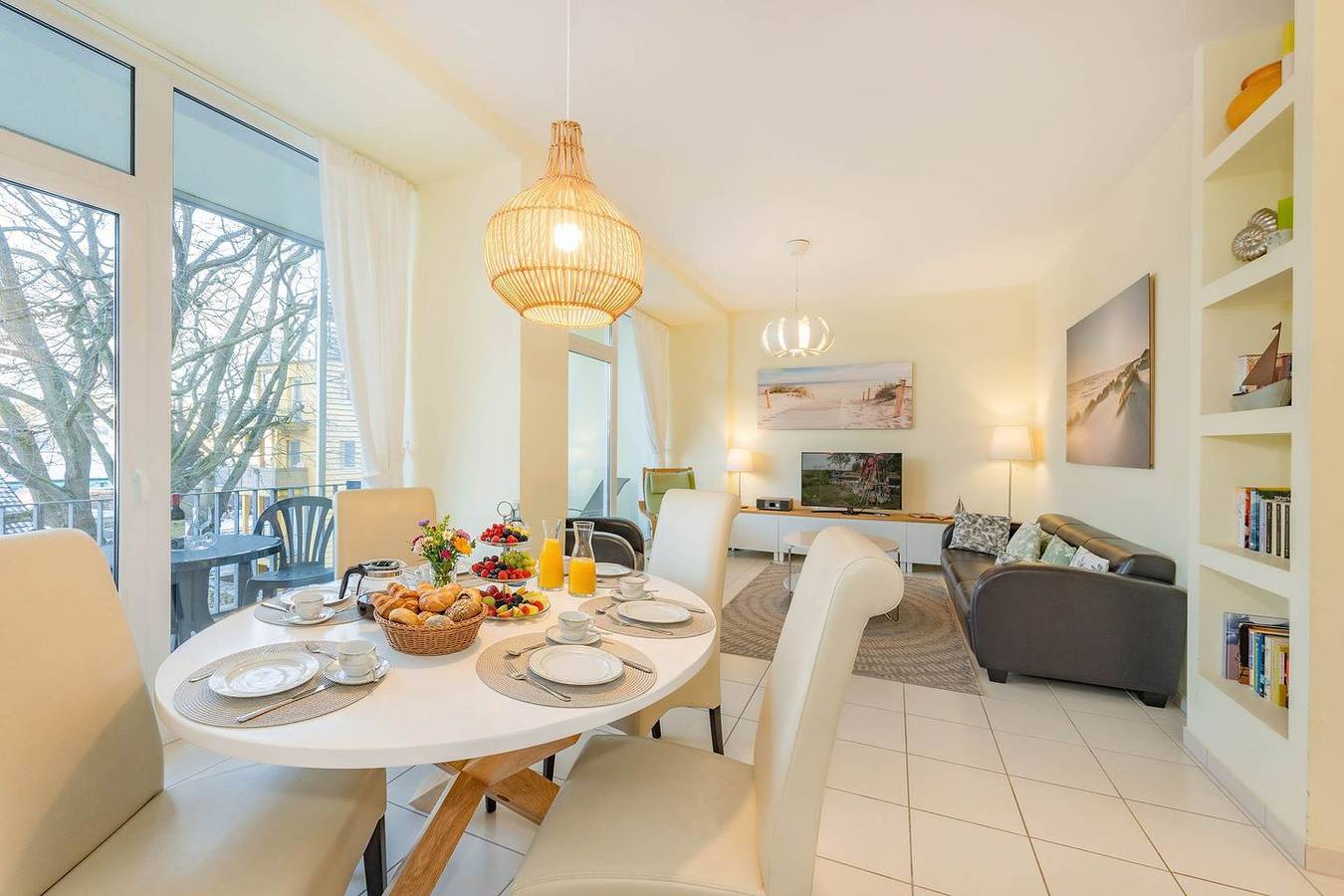 Appartement entier, Appartement de vacances pour 4 personnes avec balcon in Seebad Zempin, Zempin