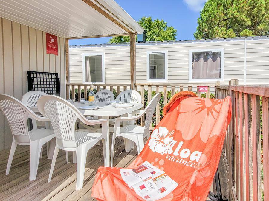 Camping Le Nid d'Eté - Mobilheim 6 personen - Evasion 2 Schlafzimmer - Tv in Olonne-sur-Mer, Les Sables-d'Olonne