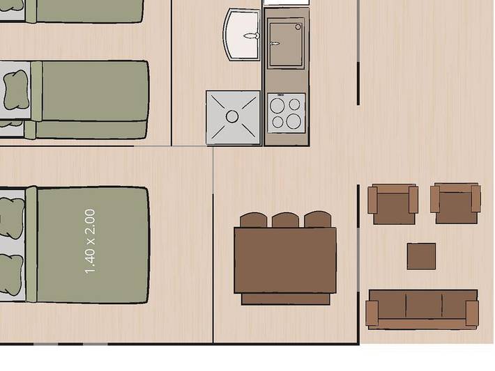 Camping für 5 Personen, mit Kinderpool in Rovinj - 3