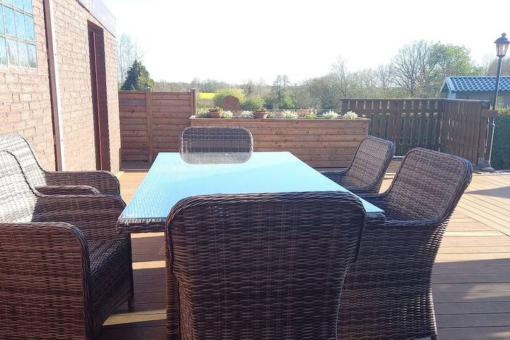 Ferienwohnung für 4 Personen, mit Terrasse und Garten, mit Haustier