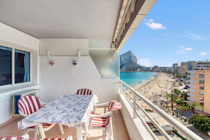 Appartement de vacances pour 4 personnes, avec bassin pour enfant et jardin à Calpe
