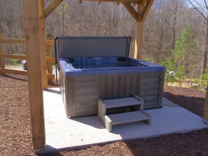 Blockhütte für 6 Personen, mit Whirlpool und Balkon - 1