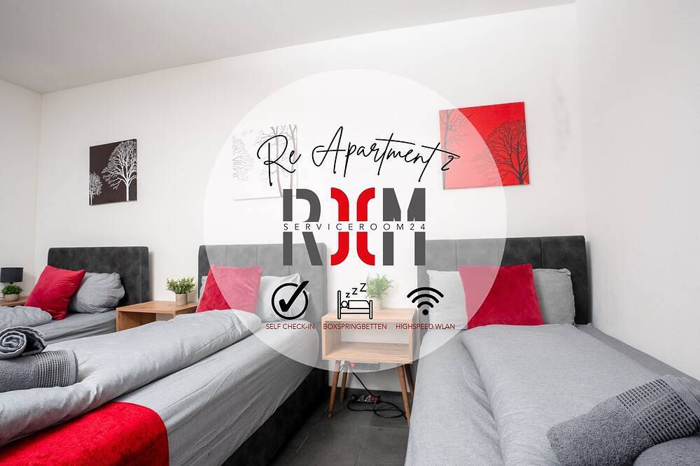 Ganze Wohnung, Serviceroom24 - Apartment 1 in Recklinghausen Wlan - Smart Tv - 24-7 Check-in in Recklinghausen, Kreis Recklinghausen