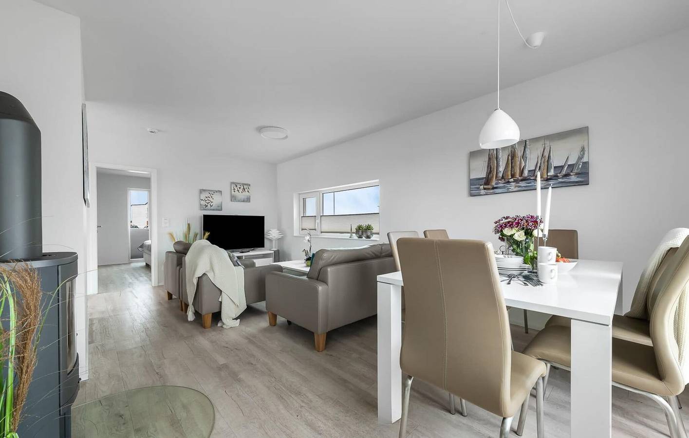 Appartement am Strand mit Terrasse, TV, Internet und Parkplatz in Olpenitz, Kappeln