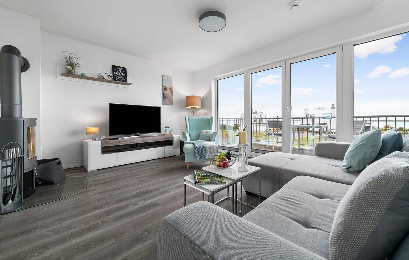 Ganze Ferienwohnung, Apartment mit Meerblick und Terrasse - 300m zum Strand! in Olpenitz, Kappeln