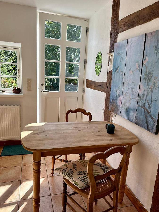 Ferienwohnung für 3 Personen, mit Terrasse und Garten sowie Sauna und Ausblick in Dargun - 4