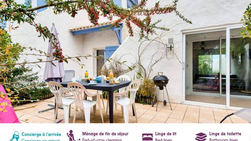 Gîte pour 9 personnes, avec jardin dans Plage des sables d'or - 2