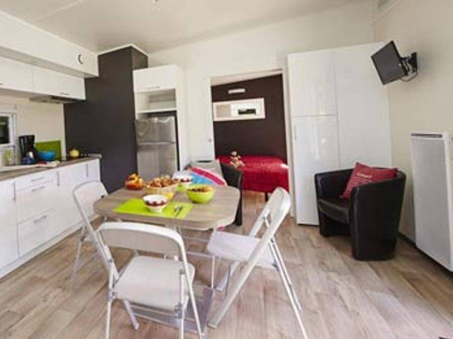 Sunêlia Domaine de Champé - Mobilheim 5 personen - Sunêlia Luxe Taos 2 Schlafzimmer / 2 Badezimmer 35m² - Tv - Lv - Bettwäsche wird gestellt in Bussang, Regionaler Naturpark Belchen der Vogesen