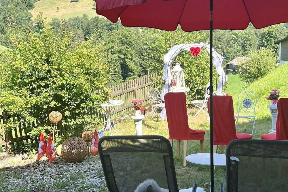 Ganze Wohnung, Gemütliche Wohnung für 8 Gäste mit  W-Lan, Whirlpool, Tv, Balkon und Haustiere erlaubt in Habkern, Berner Oberland