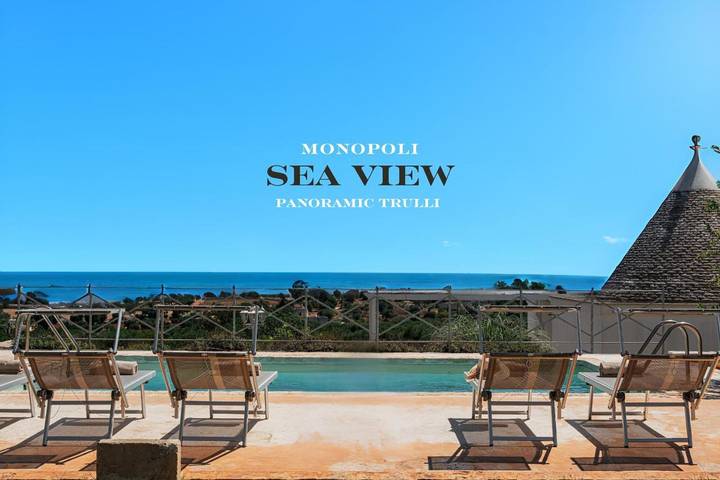 Villa con piscina per 8 persone, con giardino e panorama nonché piscina a Monopoli