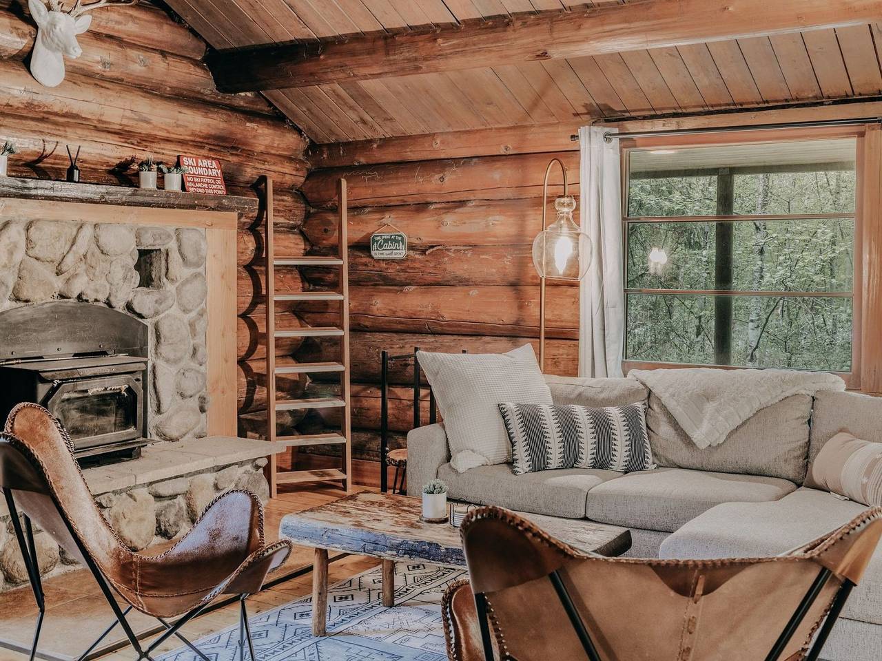 Historisches Blockhaus in North Cascades National Park