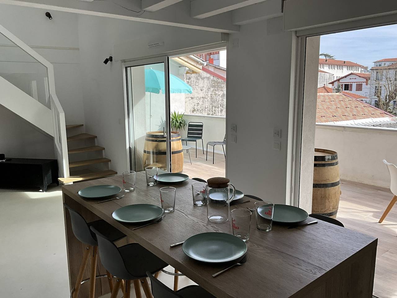 Apartamento entero, Loft Basque Hendaye - Cocina con terraza 36m2 - clim in Hendaya, Region de Bayona