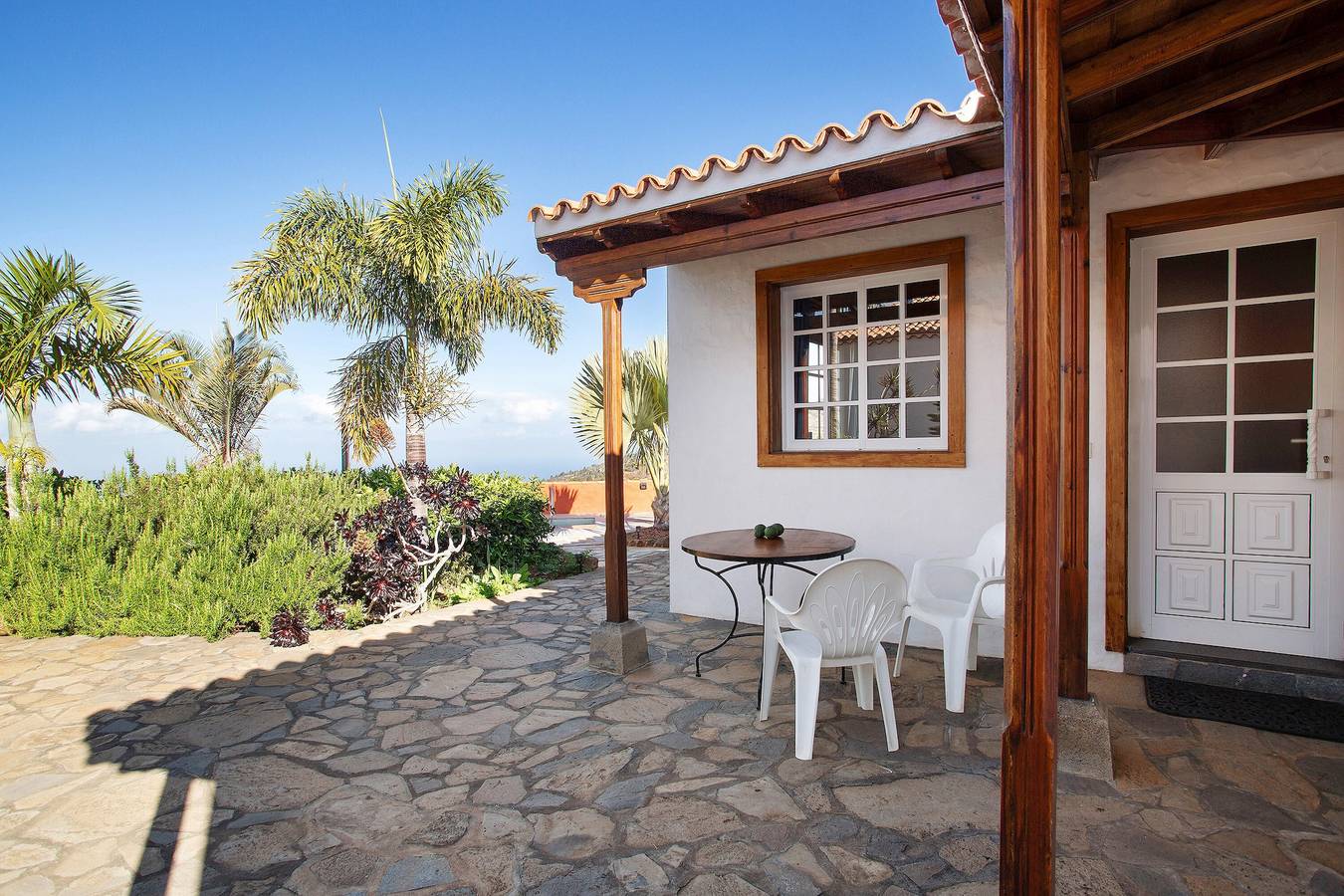 Casa de vacaciones 'Casita Ariadna' con vistas al mar, terraza privada y Wi-Fi in Tijarafe, La Palma Norte
