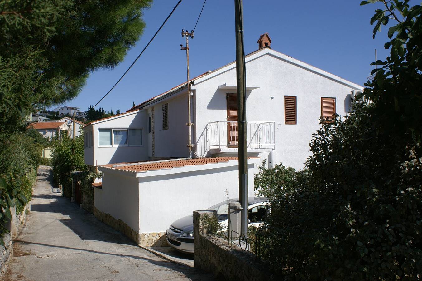 Cijeli apartman, Dvosobni apartman s terasom i pogledom na more Seget Vranjica, Trogir A-1037-a in Seget Vranjica, Splitsko-dalmatinska županija