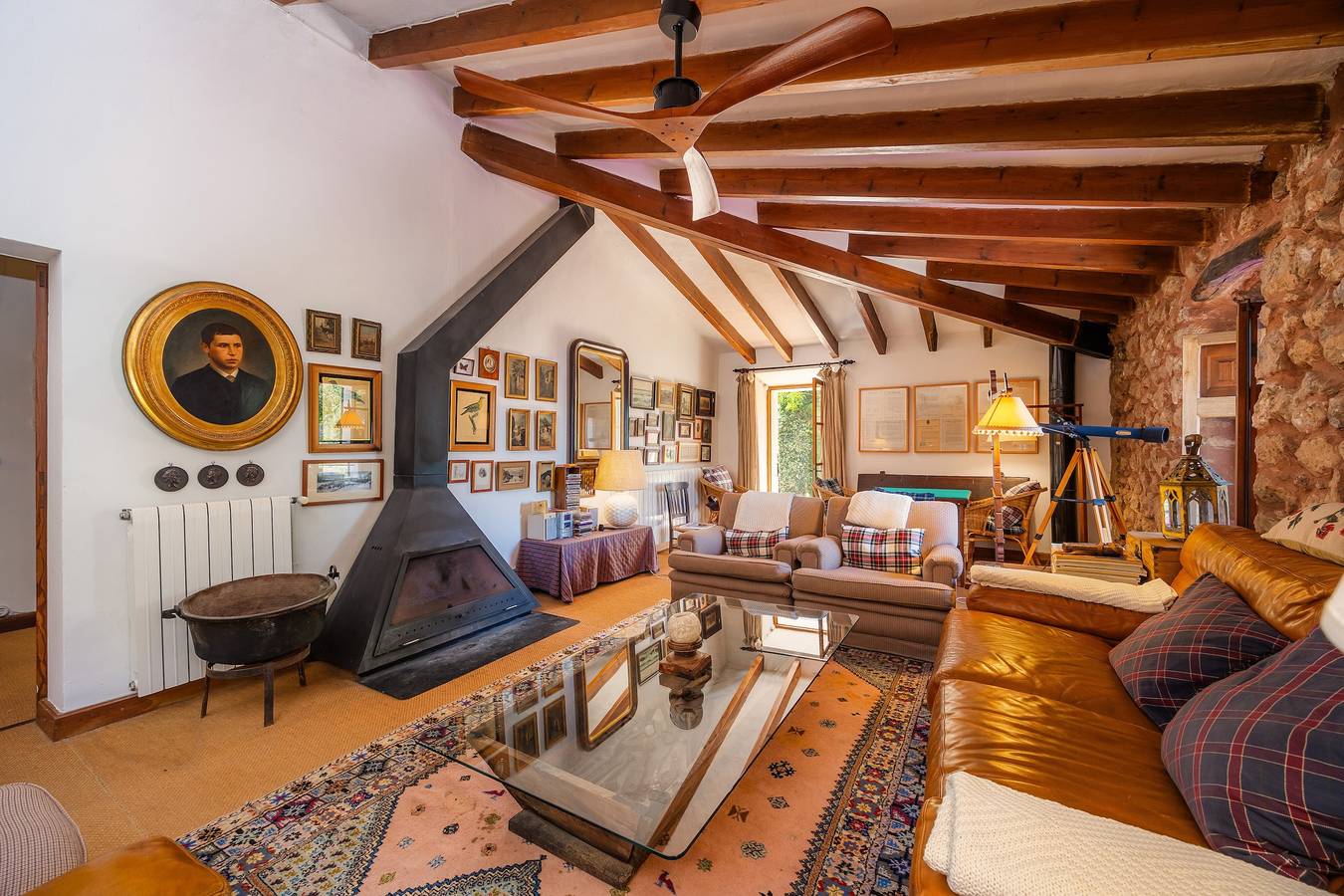 Casa di campagna 'Sa Cabana D'es Vicari' con vista sulle montagne, piscina privata e Wi-Fi in Fornalutx, Maiorca occidentale