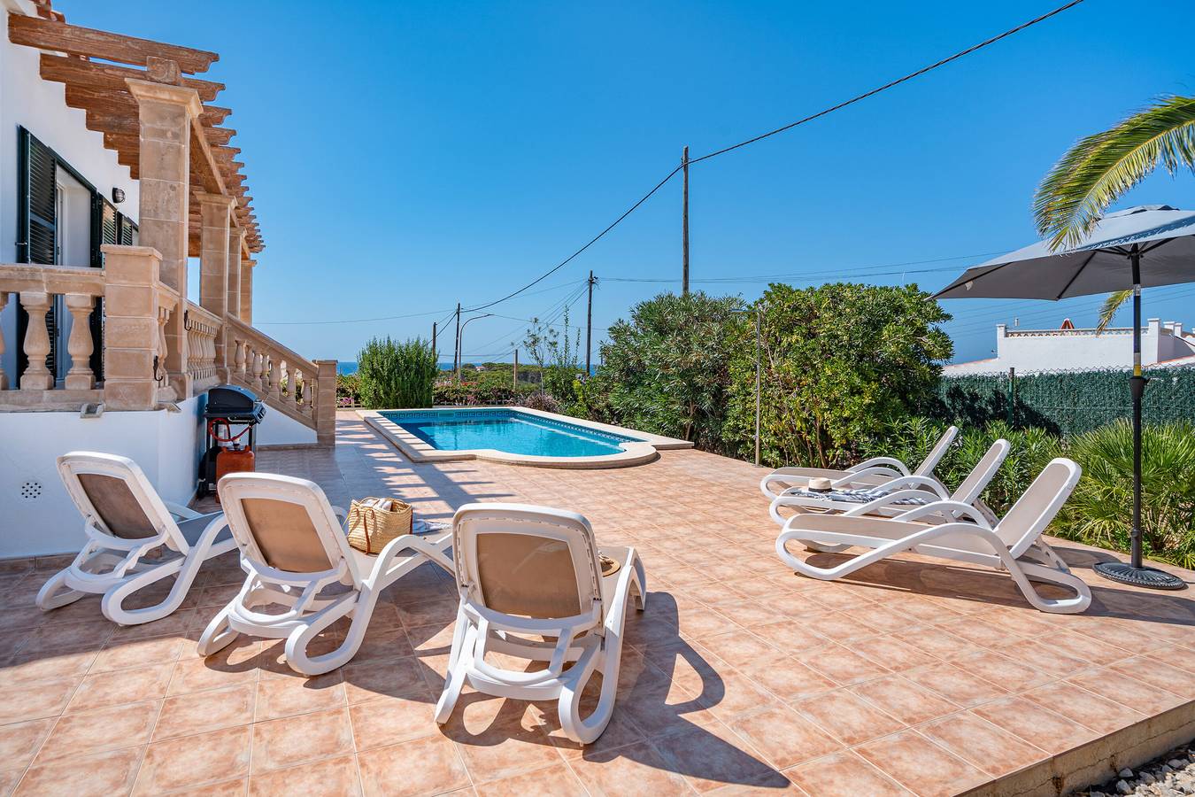 Villa 'Petre' con vistas al mar, Wi-Fi y aire acondicionado in Cala en Porter, Municipio de Alaior