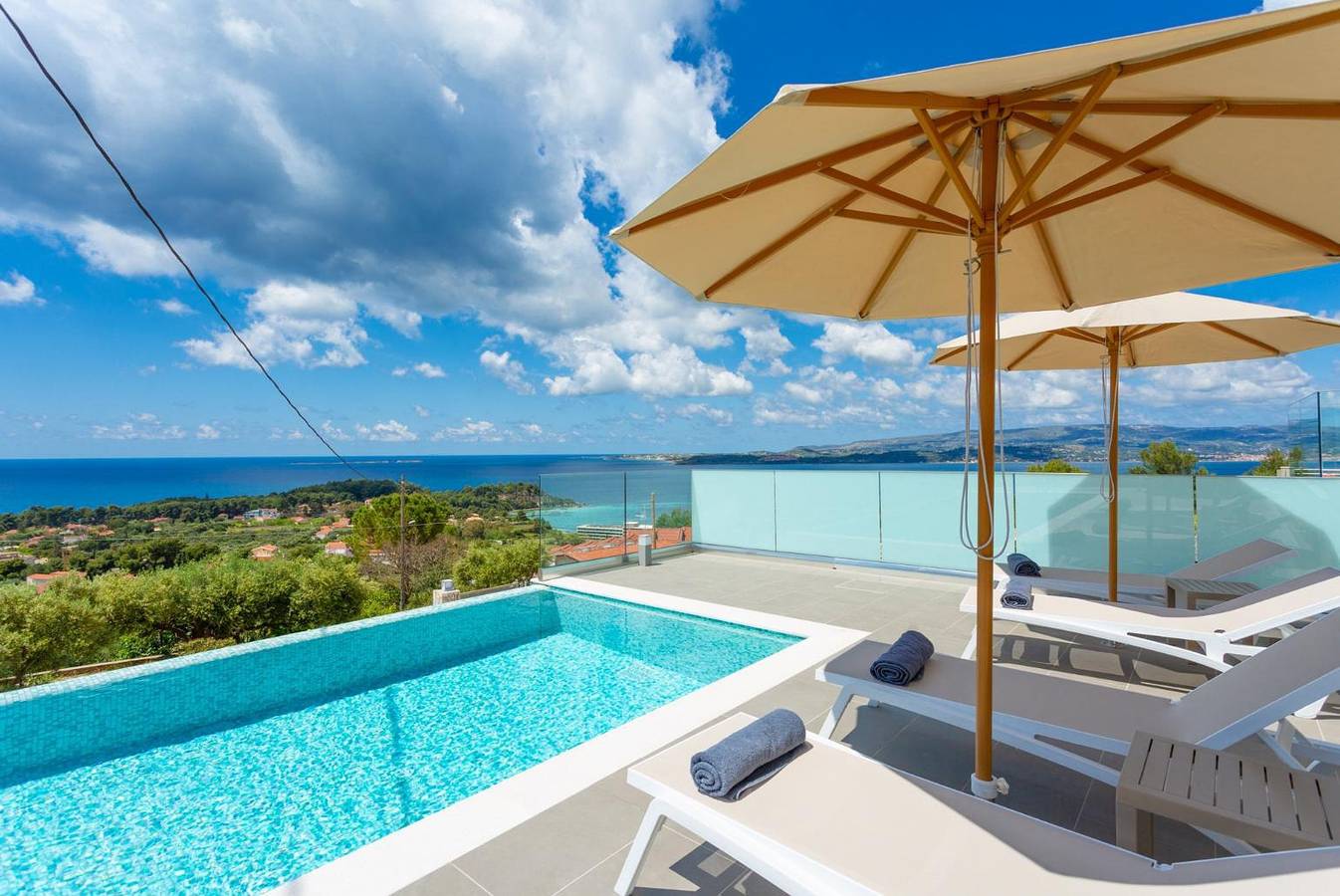 Villa für 6 Personen mit Meerblick in Lassi, Argostoli