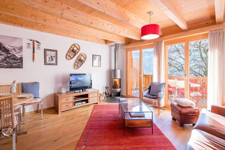 Chalet für 6 Personen, mit Balkon und Garten in Lauterbrunnen