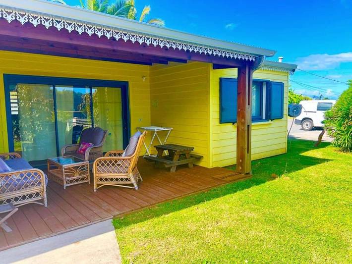 Gîte pour 4 personnes, avec terrasse ainsi que jacuzzi et piscine, adapté aux familles à Manapy les Bains