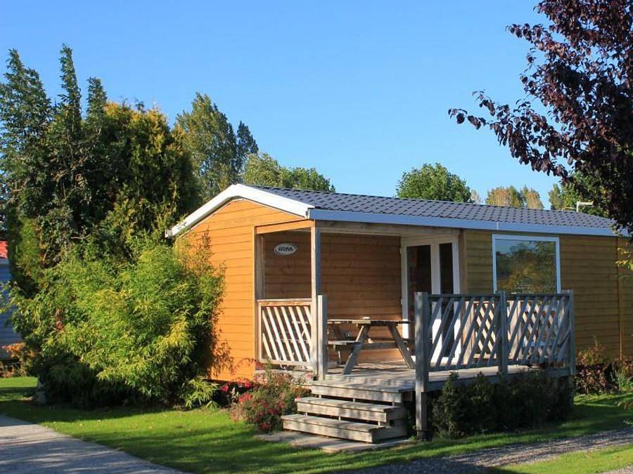 Camping Le Marqueval - Mobilhome 4 personas - Loggia 25m² + terraza - 2 habitaciones in Pourville-sur-Mer, Hautot-sur-Mer