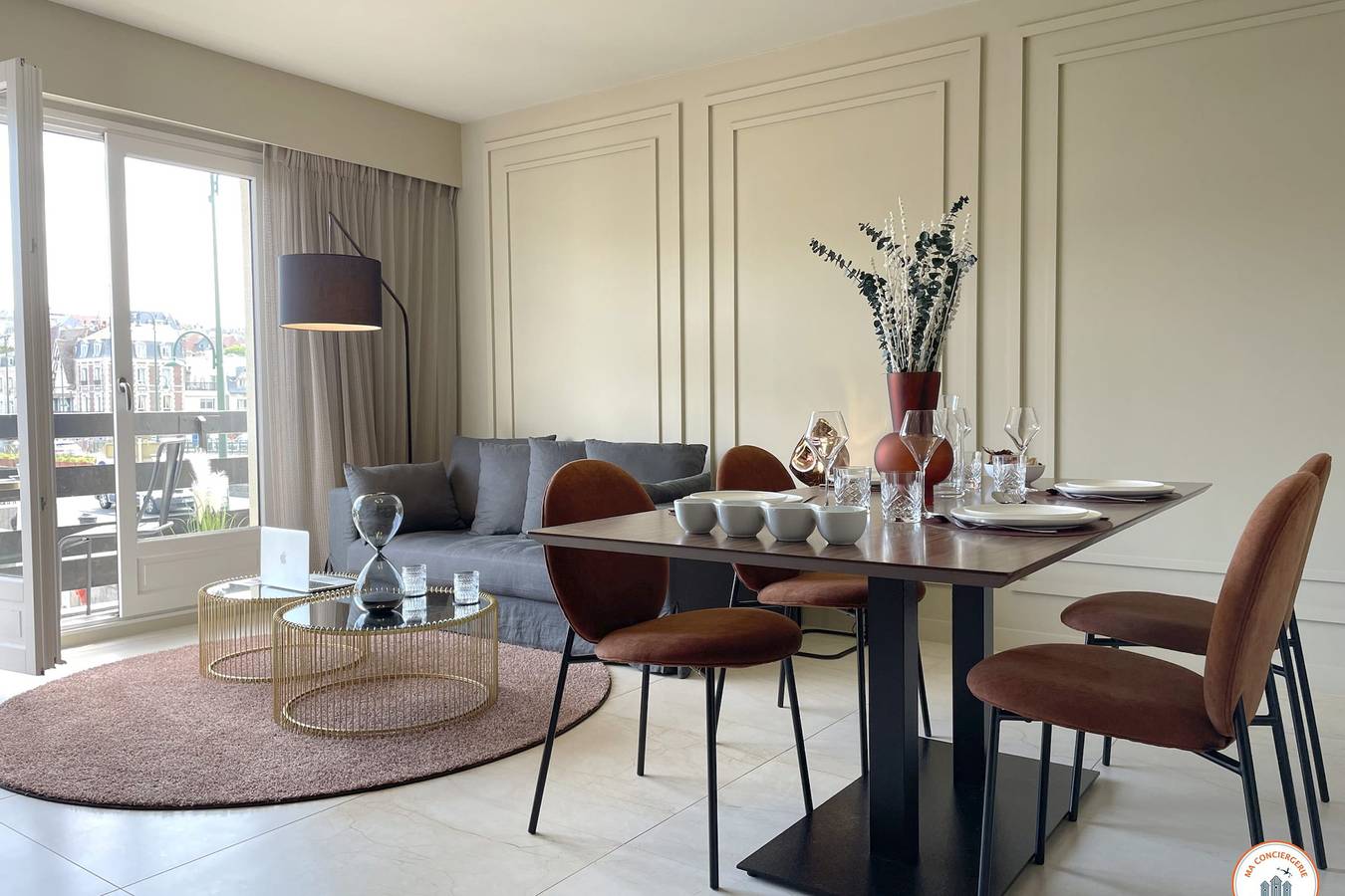 Appartement entier, 🌟 l'Elégance - Vue dégagée - Balcon - Parking in Deauville, Région de Lisieux