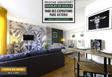 Gîte pour 4 personnes, avec jardin à Gonesse