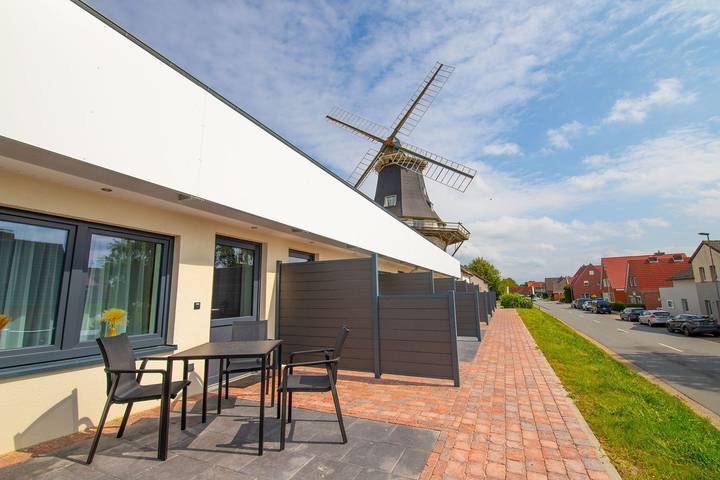 Ferienwohnung für 3 Personen, mit Balkon und Terrasse in Carolinensiel