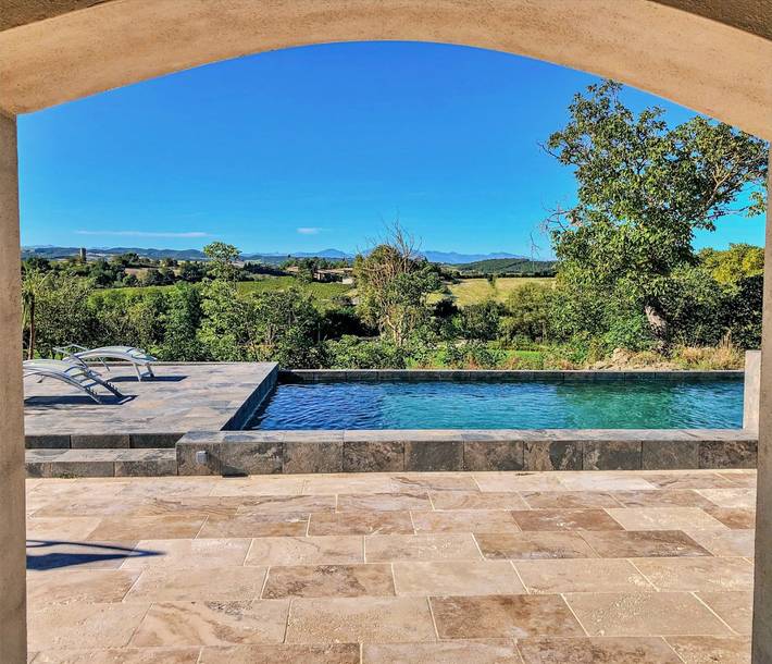 Cottage pour 2 personnes, avec piscine et jardin à Mazerolles-du-Razès