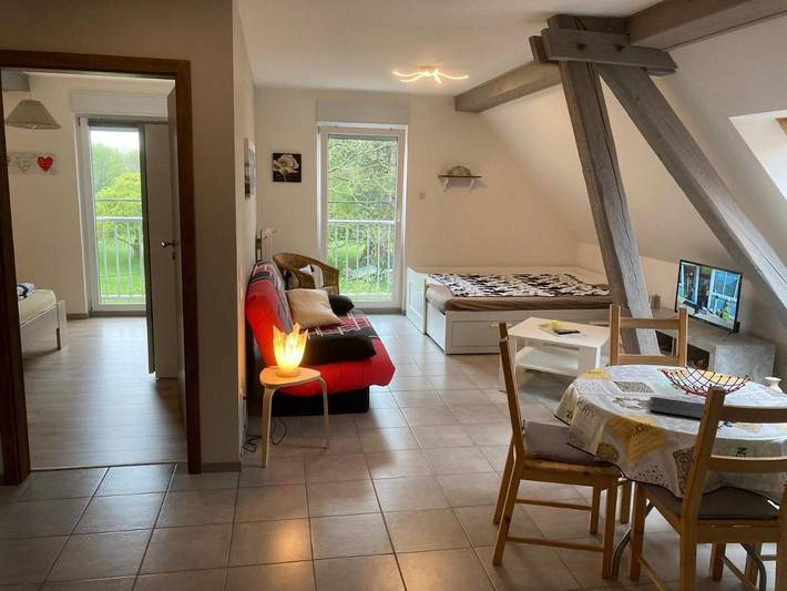 Gîte pour 4 personnes, avec sauna ainsi que piscine et jacuzzi à Lohr (homonymie) - 2