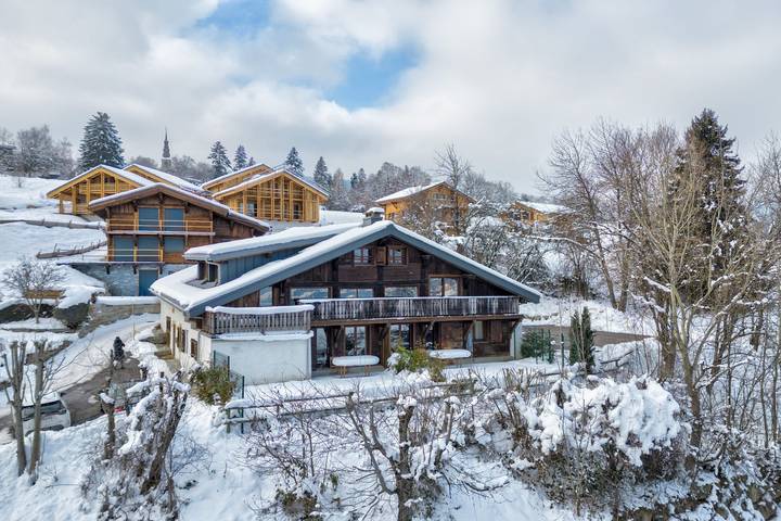 Chalet pour 5 personnes, avec balcon, adapté aux familles à Combloux - 4