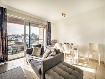 Gîte pour 4 personnes, avec balcon dans Saint-Idesbald