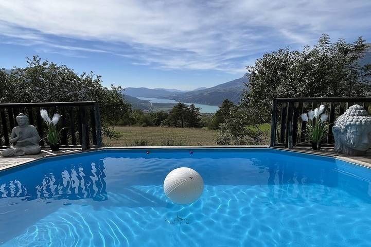 Maison de vacances pour 12 personnes, avec sauna et jardin ainsi que balcon et piscine, animaux acceptés