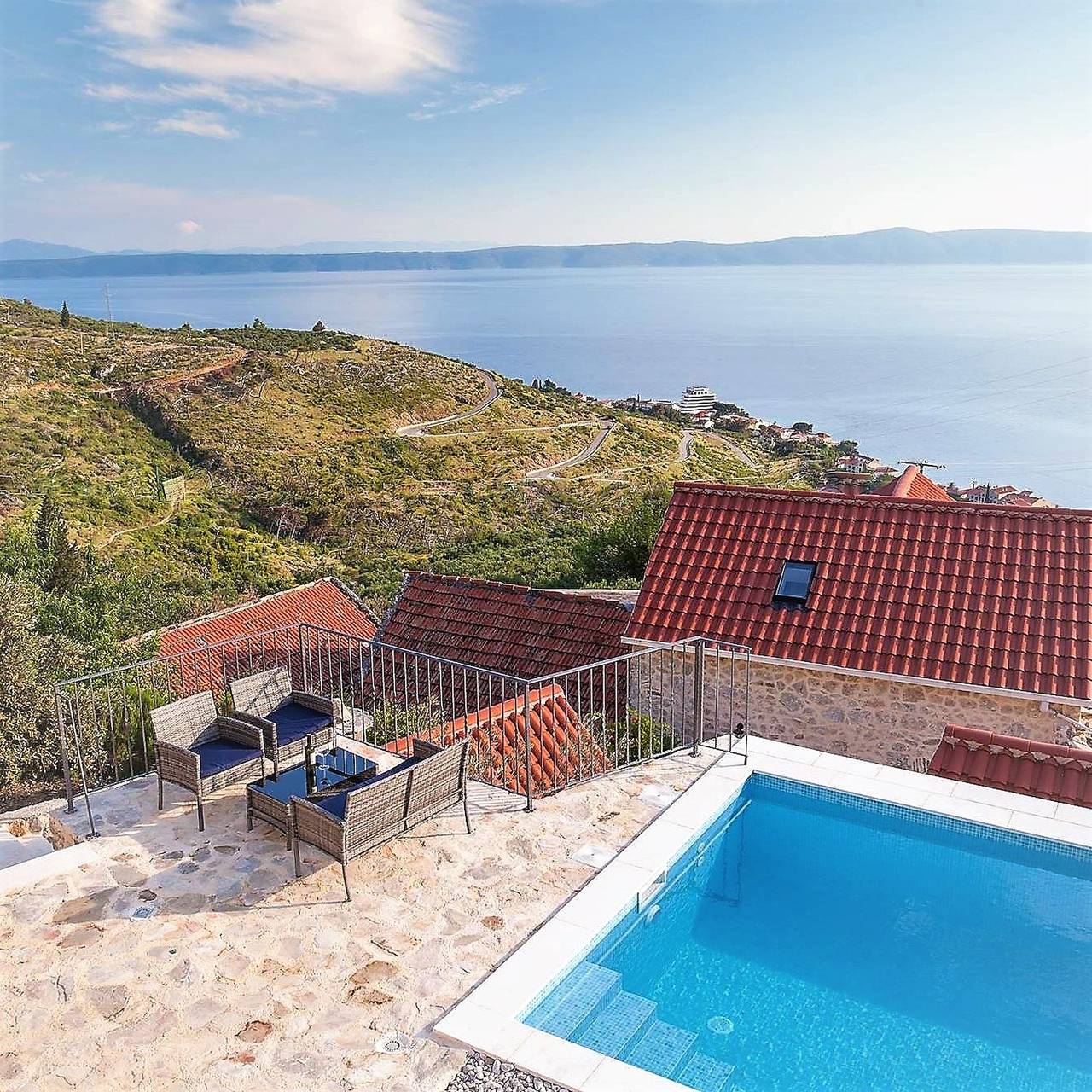 Elegante villa en Podgora con piscina privada y vista al mar in Podgora, Rivera de Makarska