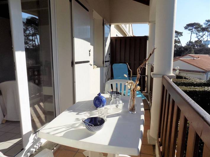 Gîte pour 4 personnes, avec balcon dans Plage du Platin