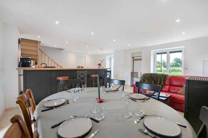 Au Deux Palmiers – Une maison confortable au cœur du Bessin in Saint-Hubert-des-Biards, Région de Bayeux