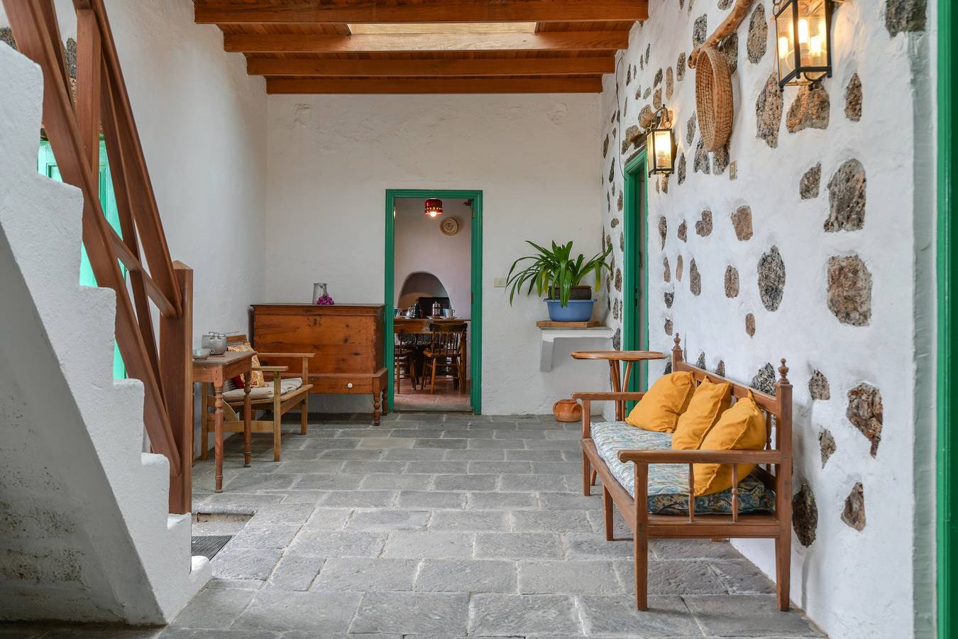 Rustikales Ferienhaus "Casa Rural Tamia" mit Terrasse und Blick auf die Berge, Wlan in Tao, Teguise