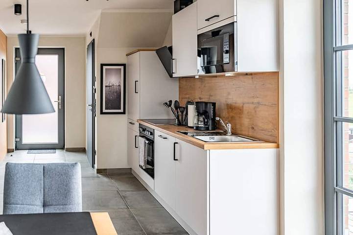 Ferienwohnung für 4 Personen, mit Garten und Sauna sowie Terrasse in Grünendeich