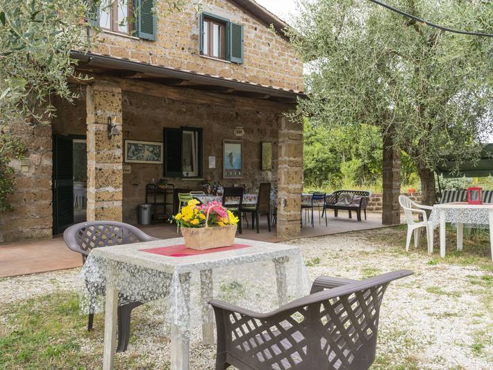 Vakantiewoning voor 8 personen, met tuin en balkon in Provincie Viterbo