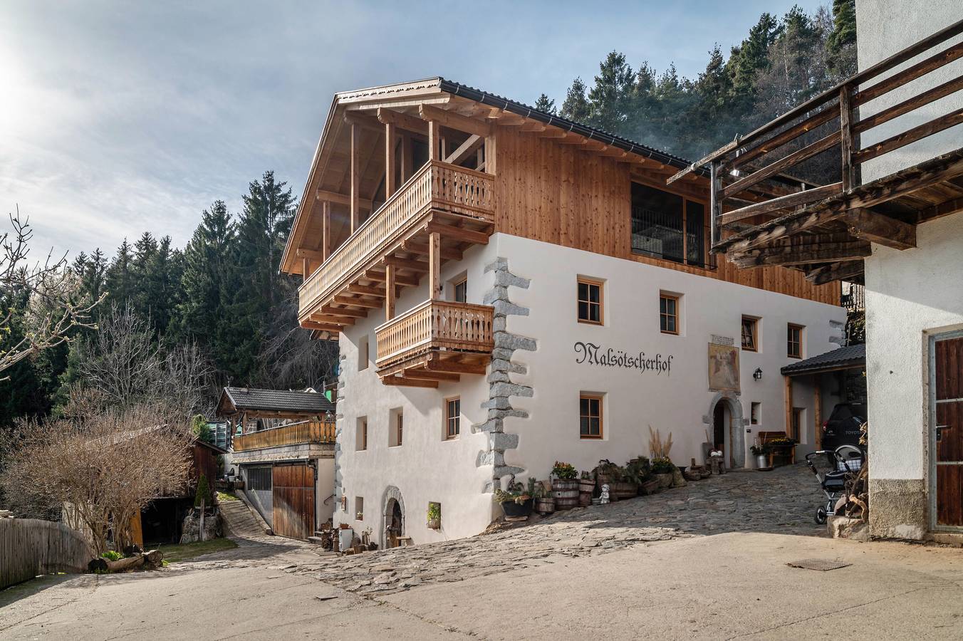 Ganze Wohnung, Ferienwohnung 'Malsötscherhof B' mit Bergblick, Gemeinschaftsgarten und Wlan in Gravetsch, Villanders