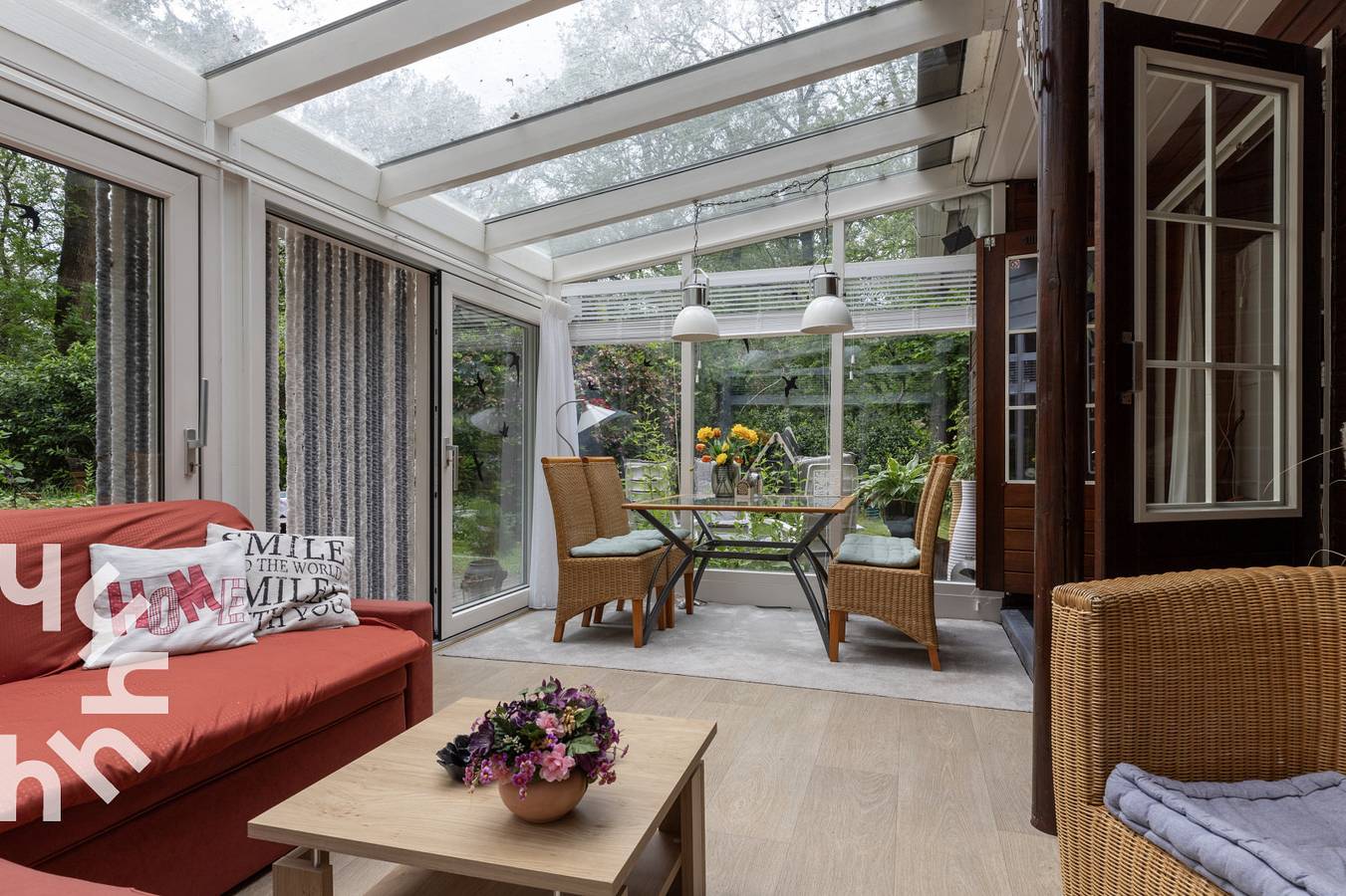 Bewaldetes 4-Personen-Ferienhaus mit schönem Garten und schönem Wintergarten, in Norg in Drenthe