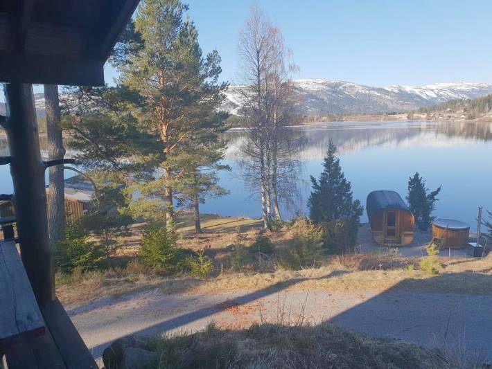 Fjellhytte for 6 personer, Terrasse og Jacuzzi i tillegg til Hage og Sauna i Vrådal