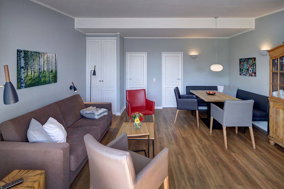 Ganze Wohnung, Offene, lichtdurchflutete 3-Raum-Ferienwohnung im Herzen der Stadt! in Norderney Weststrand, Norderney