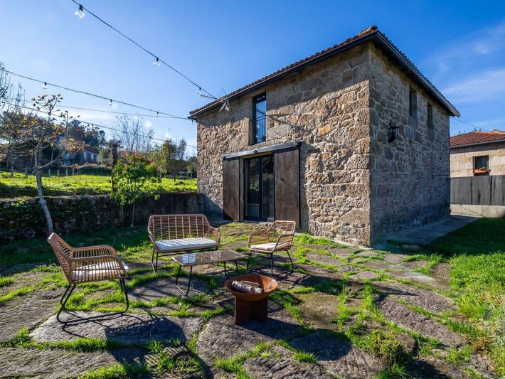 Casa de vacaciones para 5 personas, con Vistas en Provincia de Pontevedra
